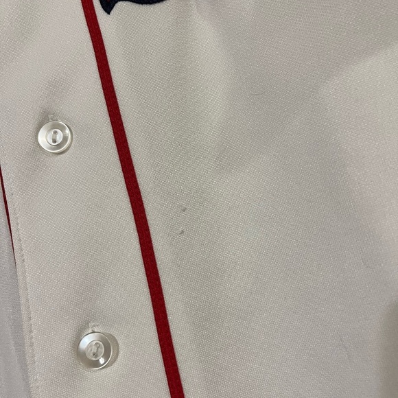 Majestic Men’s Redsox Baseball White Jersey with Red Accents Large - Picture 6 of 7